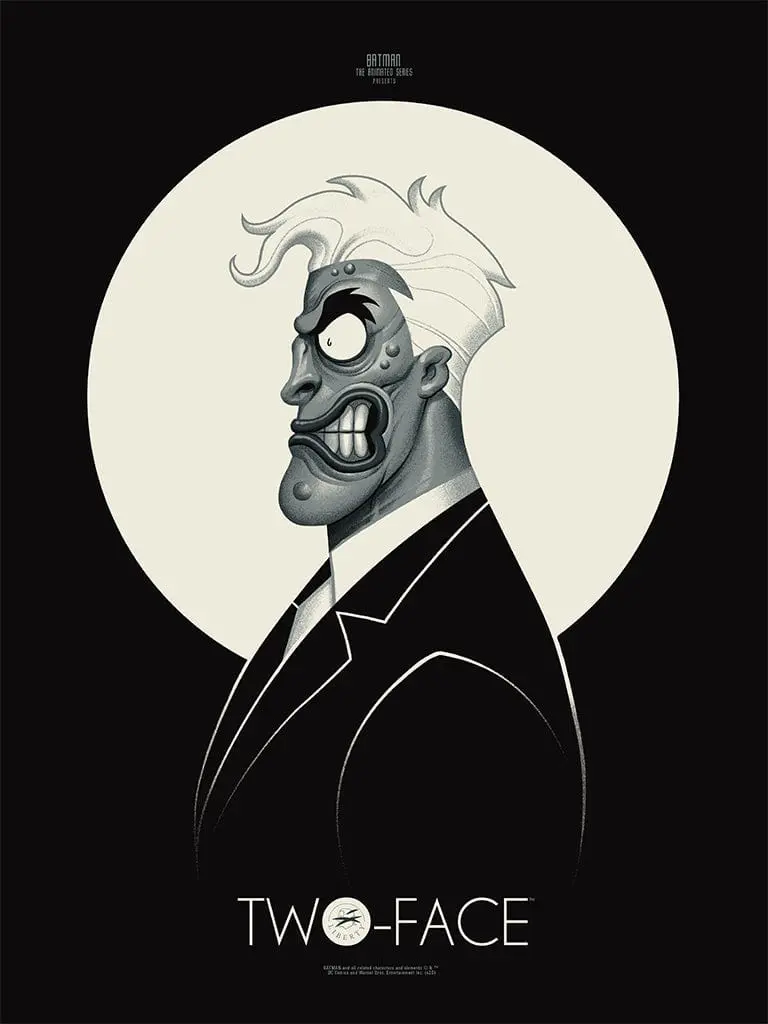 Batman: The Animated Series - Two Face Screenprinted Poster 1