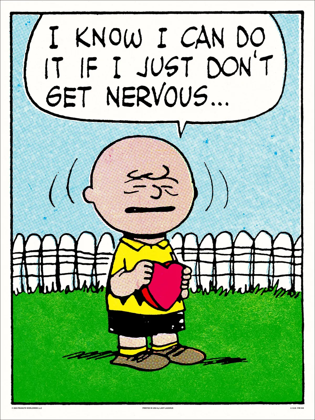 Peanuts Don't Get Nervous Poster 1
