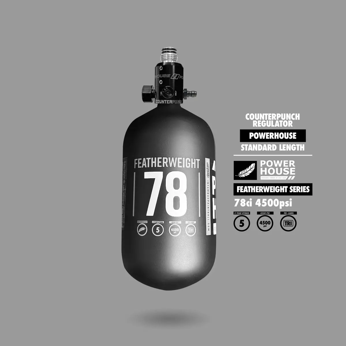 Powerhouse Featherweight Air System - 78Ci + Standard Black Reg 1