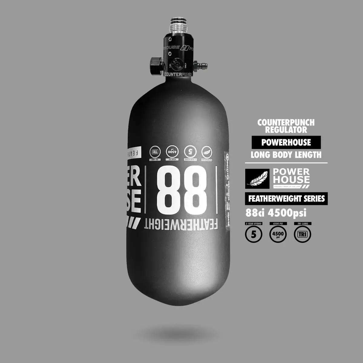 Powerhouse Featherweight Air System - 88Ci + Standard Black Reg 1