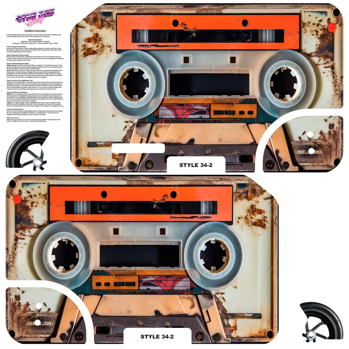 Honda Motocompacto Skin | Graphic Overlay | Style 34-2 2