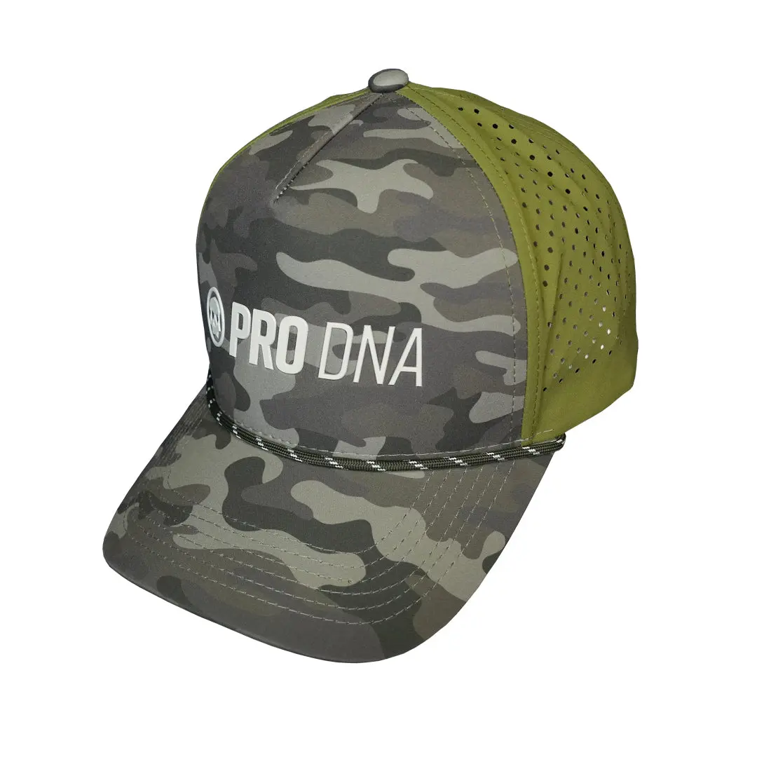 Pro Dna Weatherproof Snapback Hat - Green Camo 1
