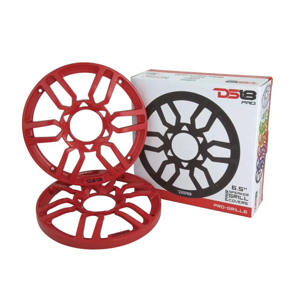 Ds18 Pro-Grill6 Universal 6.5" Speaker Grill Covers -Red, Black, Or White 1