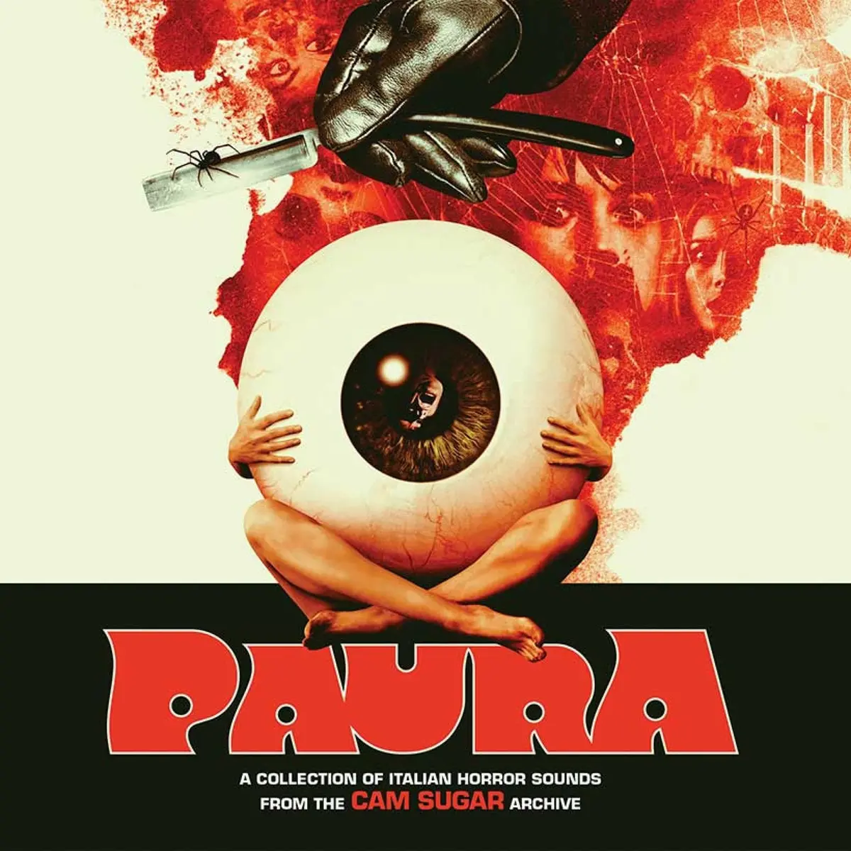 Paura (A Collection Of Italian Horror Sounds From The Cam Sugar Archives) 2Xlp Red & Black Splatter Vinyl 1