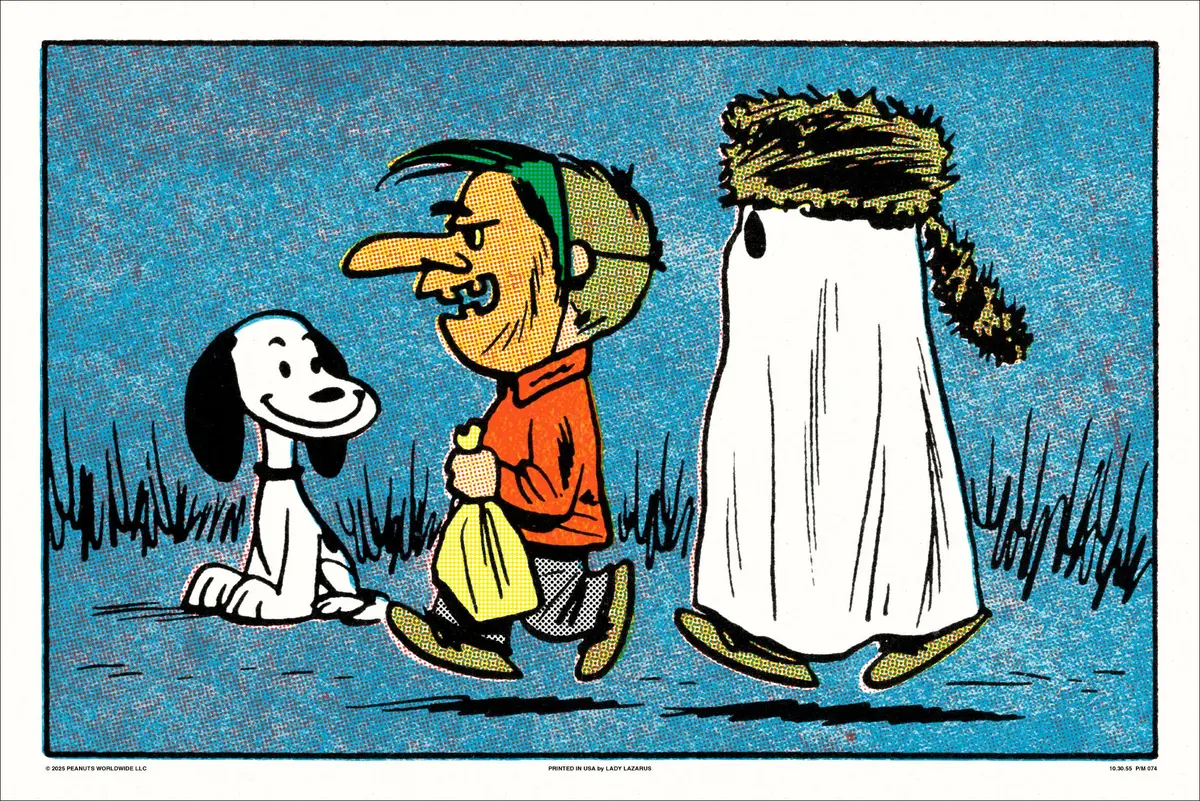 Peanuts Snoopy And Trick Or Treaters Poster 1
