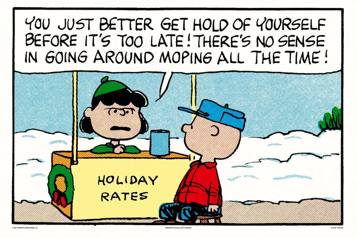 Peanuts Psychiatric Booth Poster 1
