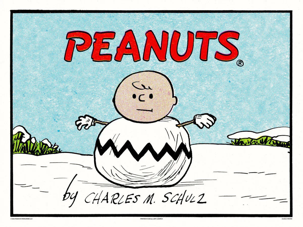 Peanuts Snowman Poster 1