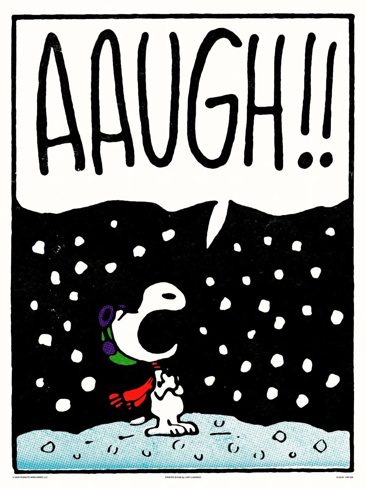 Peanuts Aaugh Poster 1