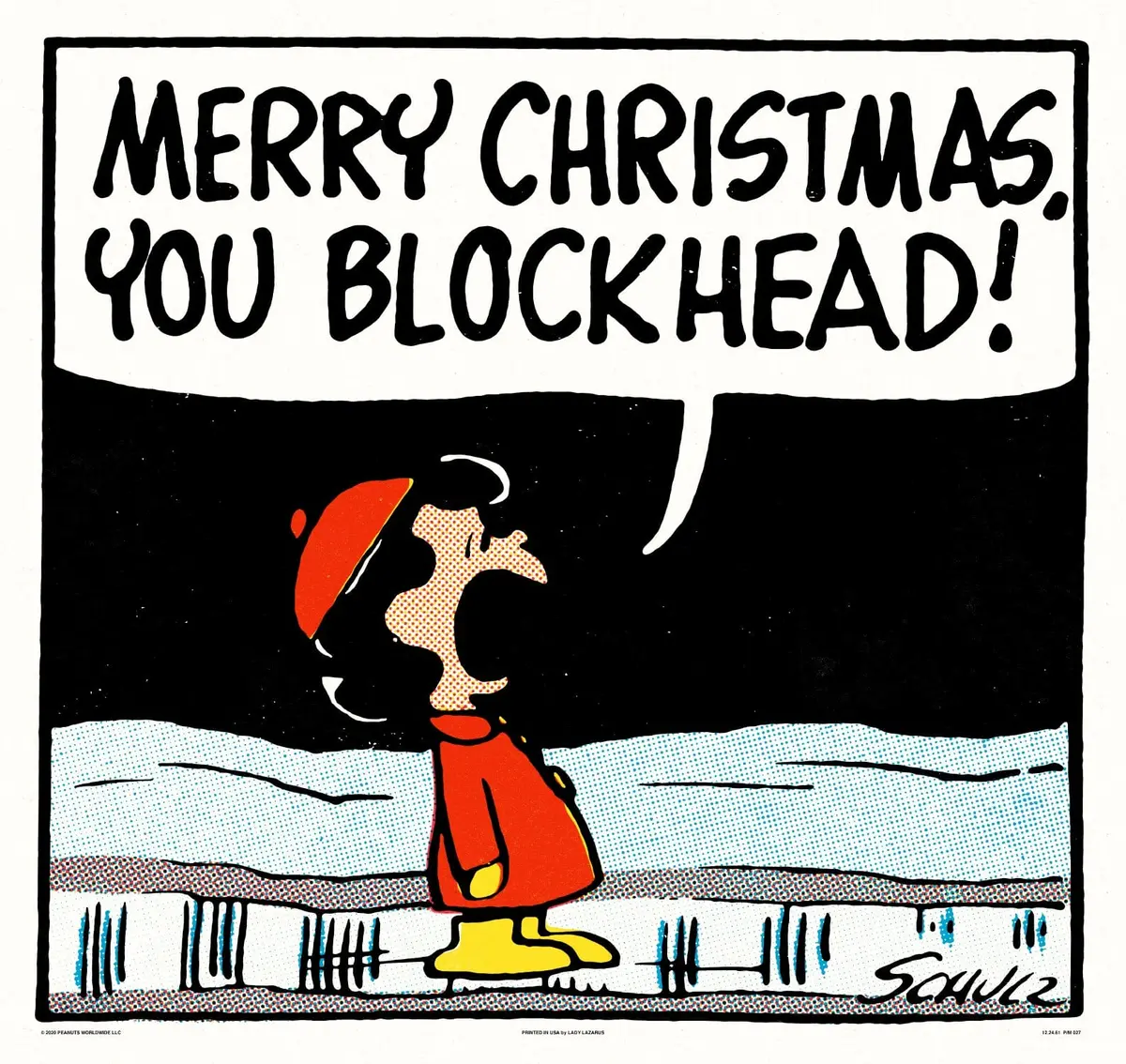 Peanuts Blockhead Poster 1