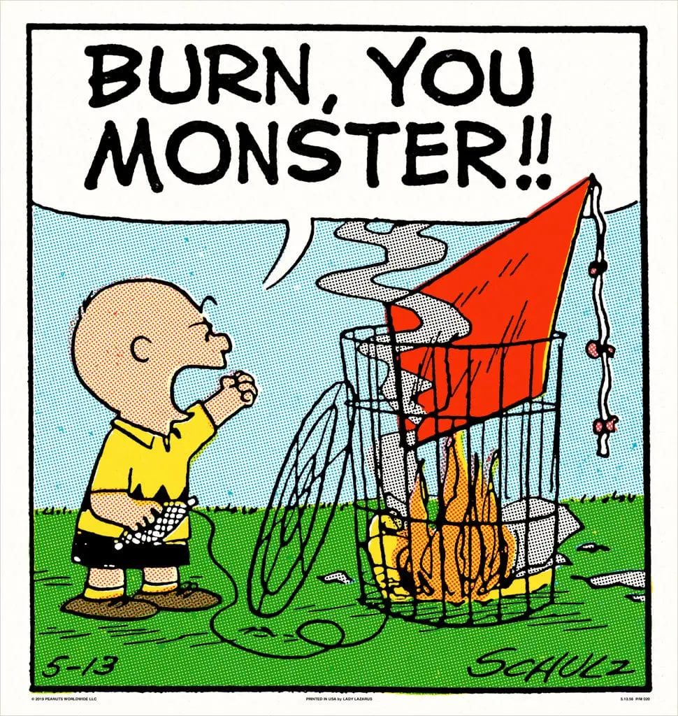 Peanuts Burn Monster Poster 1
