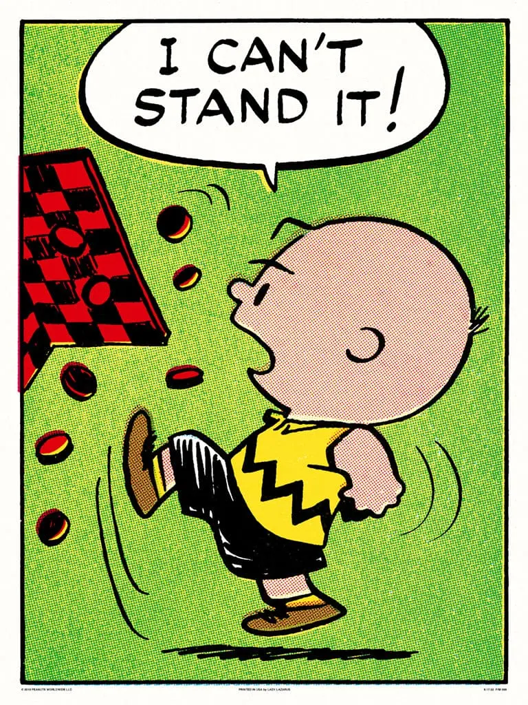 Peanuts Can't Stand It Poster 1