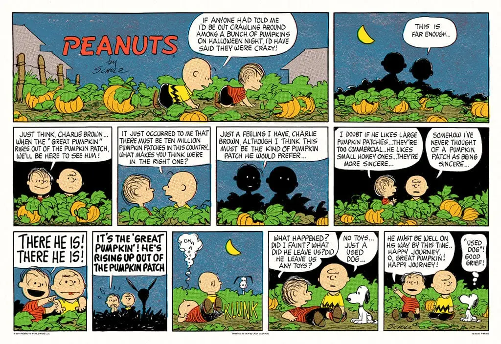 Peanuts Great Pumpkin Poster 1