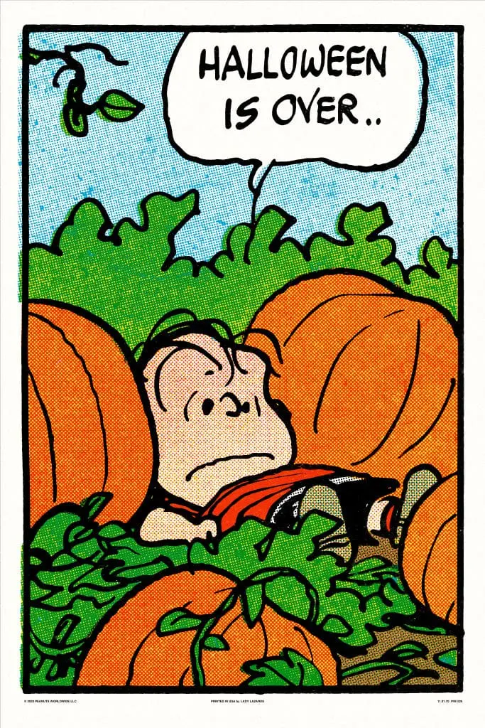 Peanuts Halloween Is Over Poster 1