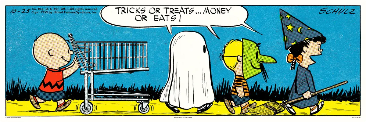 Peanuts Tricks Or Treats Poster 1