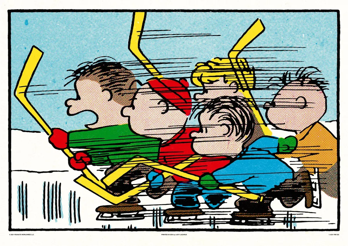 Peanuts Hockey Poster 1