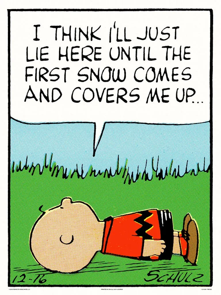 Peanuts Lie Here Poster 1