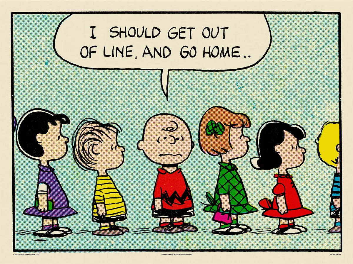 Peanuts Line Poster 1