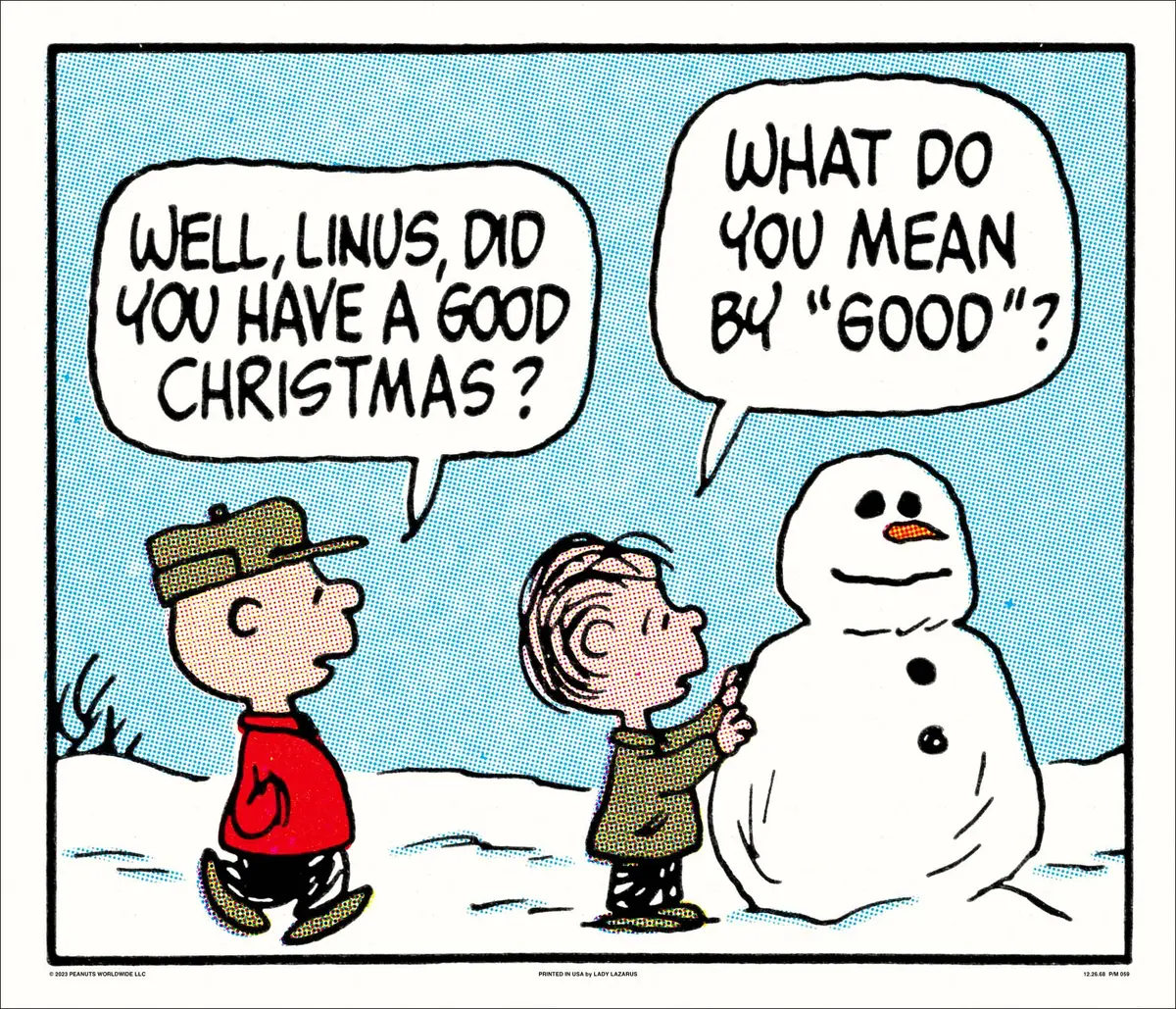 Peanuts A Good Christmas Poster 1