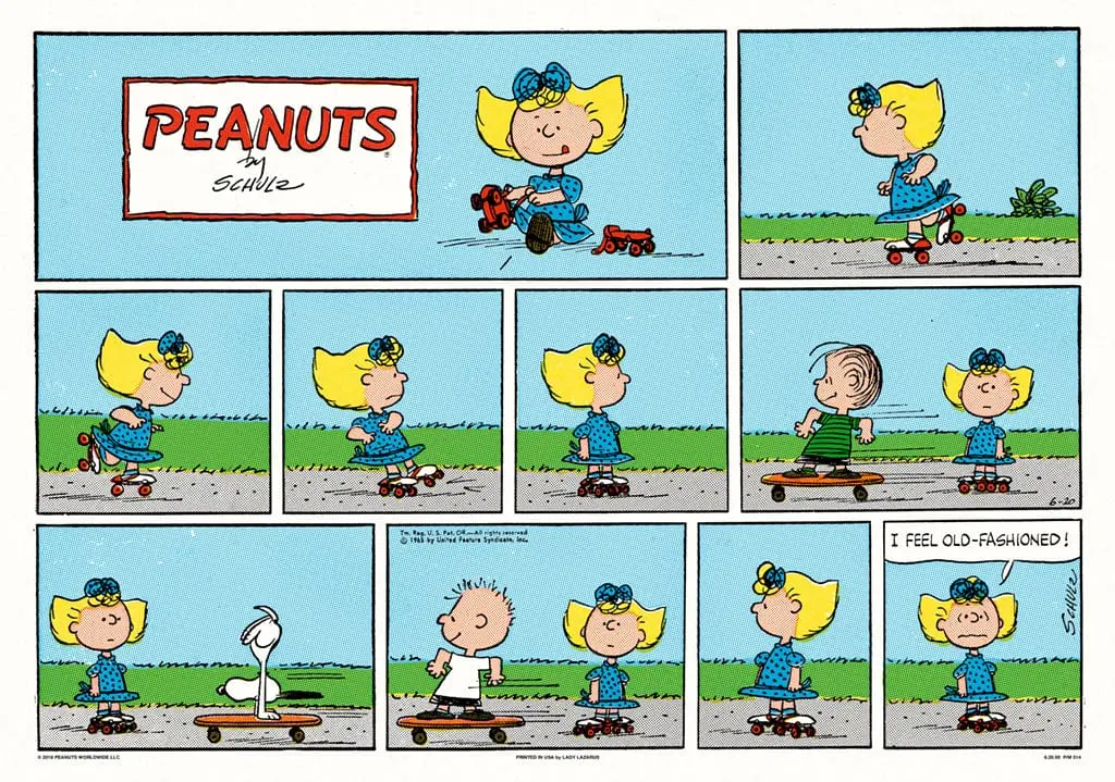 Peanuts Skateboard Poster 1