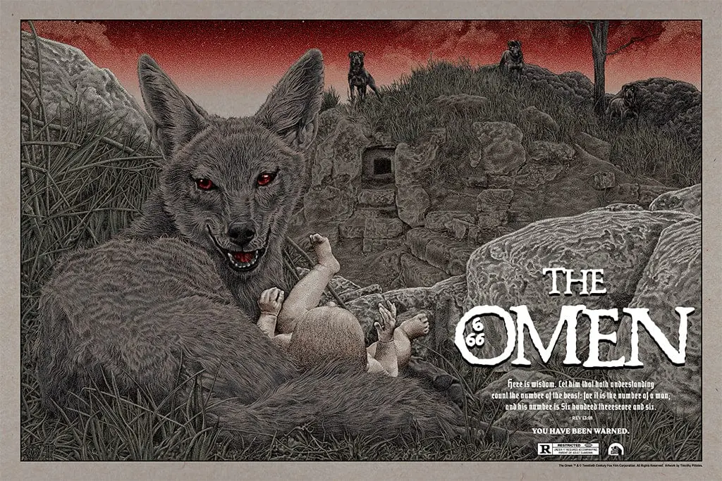 The Omen Variant Screenprinted Poster 1