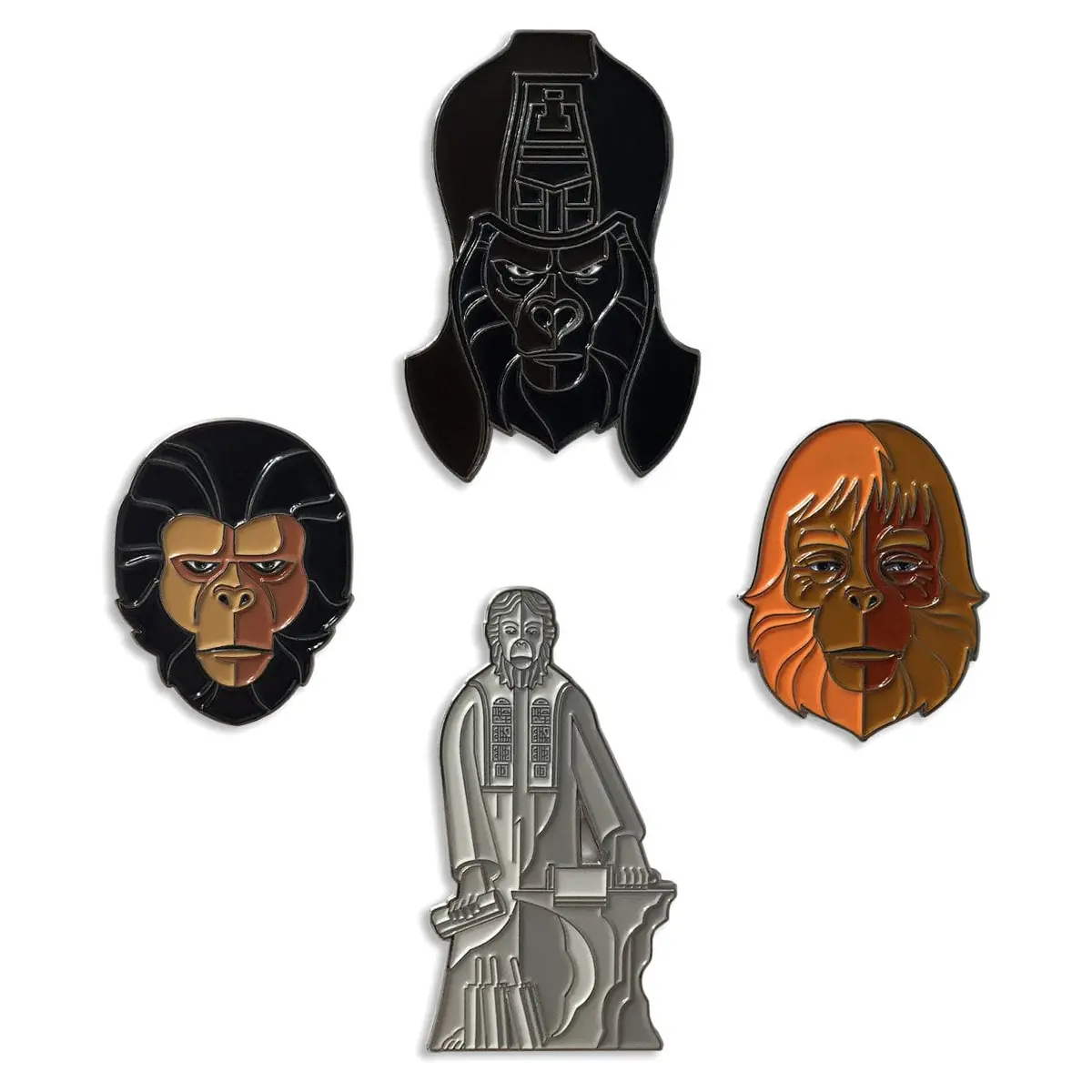 Planet Of The Apes 4-Pin Set 1