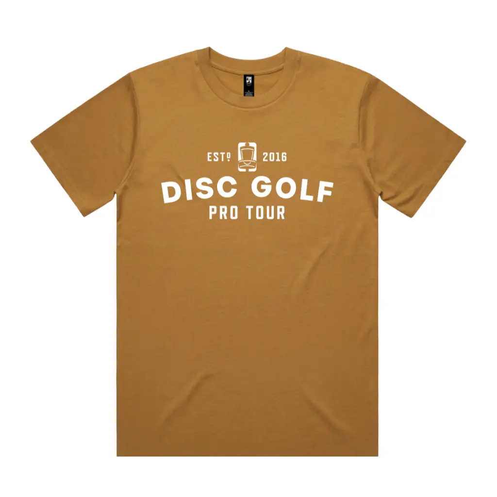 Dgpt Est. 2016 100% Cotton T-Shirt - Camel 1