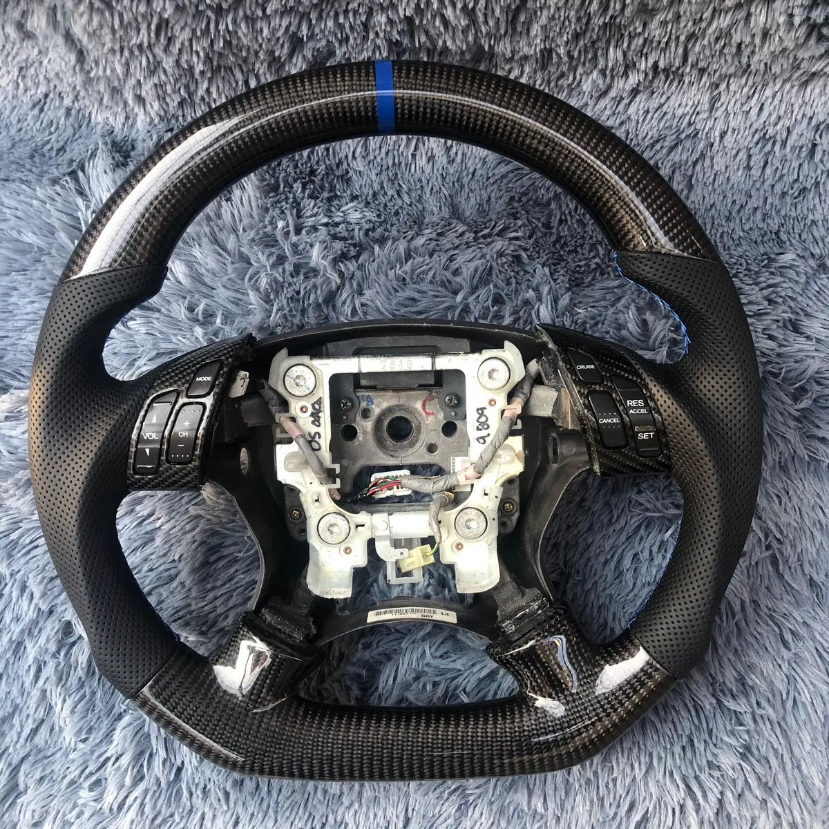 Custom Carbon Fiber Steering Wheel For 7Th Gen Accord 2003-2007 Lx Ex Dx V6 | Ttd Craft 4