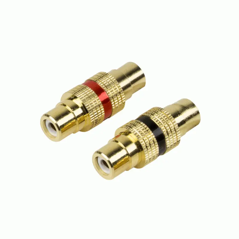 Metra Rff Pro Series Pair Of Female-Female Rca Barrel Connectors 1