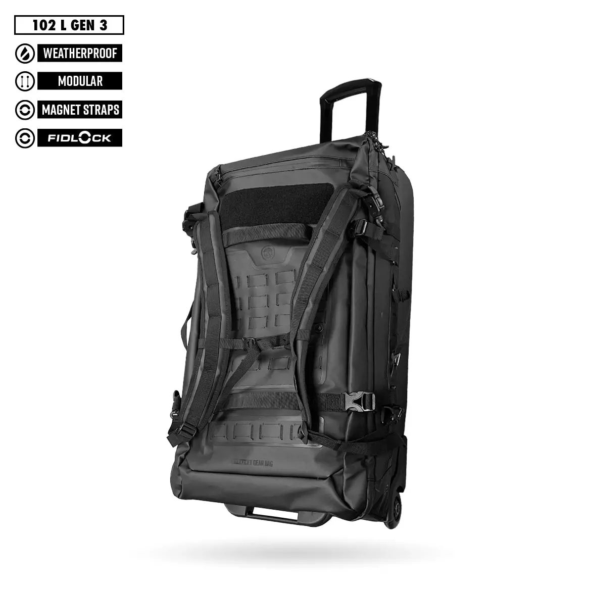 Fndn® Modular Weatherproof Rolling Gearbag - 102L (Gen 3) 1
