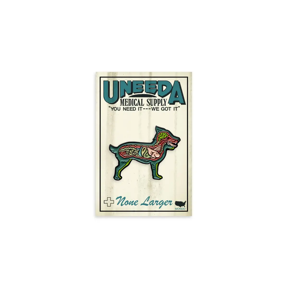 Dissected Dog Enamel Pin 1