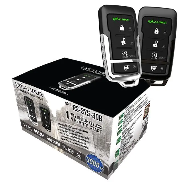 Omega Excalibur Rs-375-3Db 1-Way Remote Start, Keyless Entry, Long Range, Blade Compatible 1