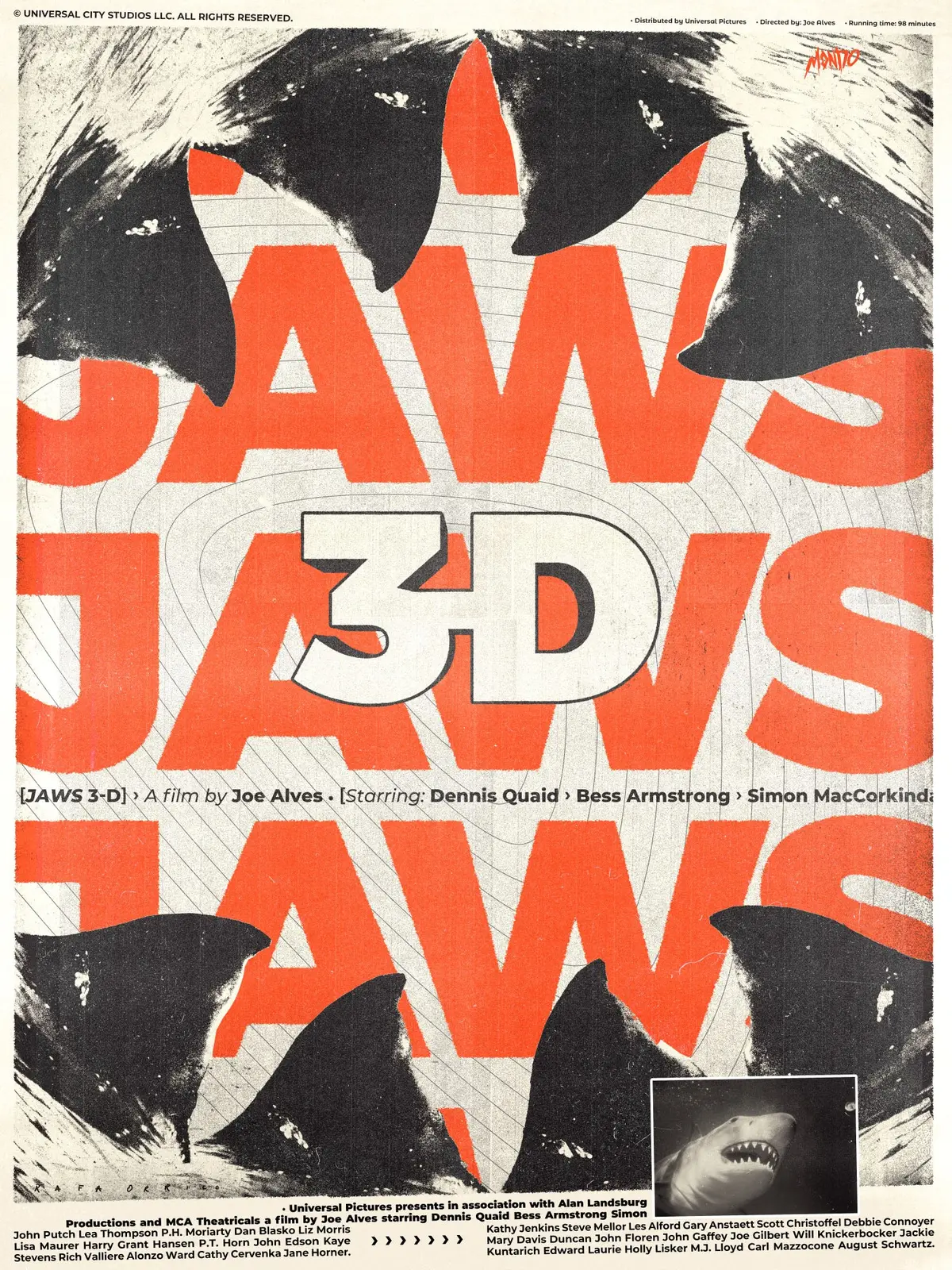 Jaws 3-D Poster 1
