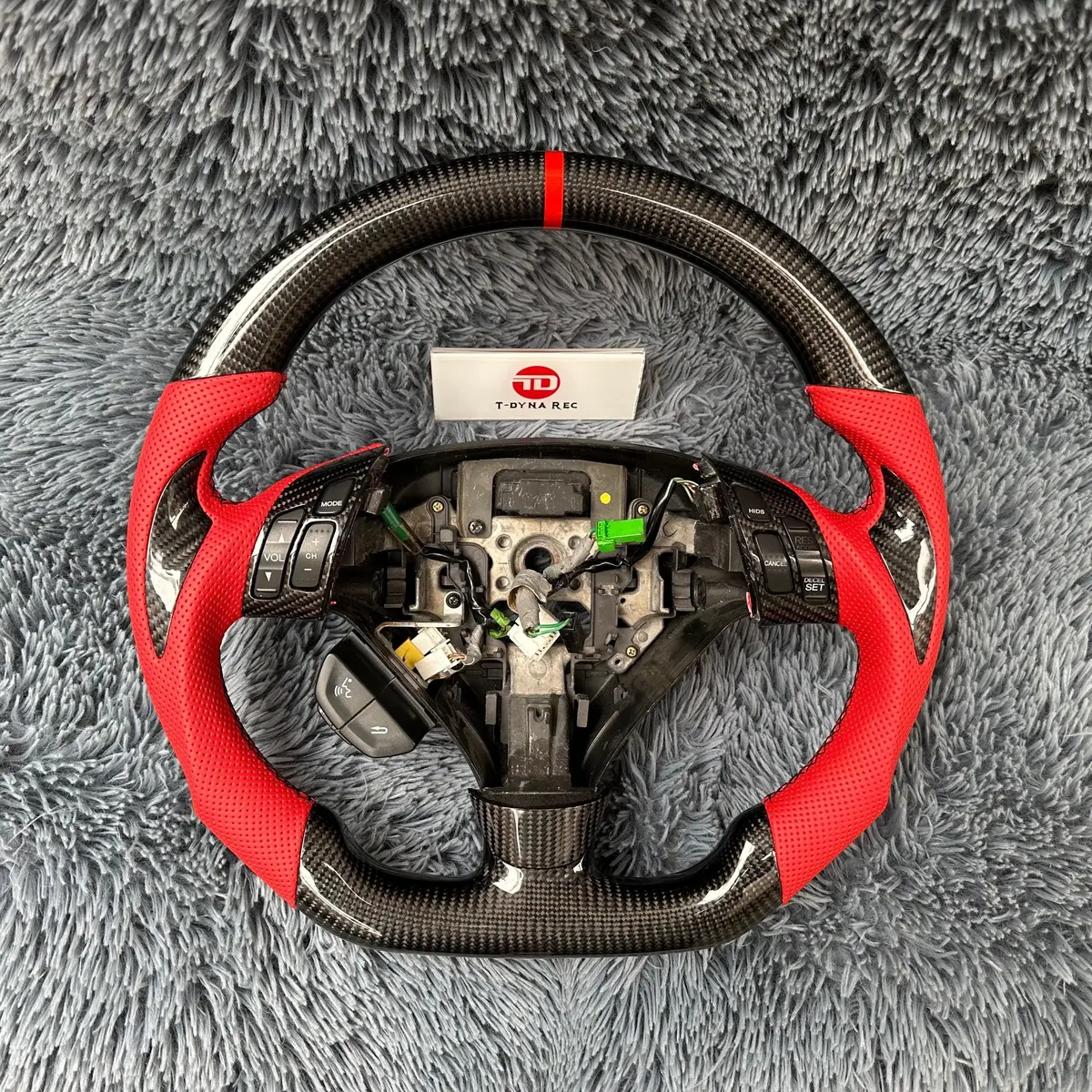 Real Carbon Fiber Steering Wheel For 2004-2008 Acura Tsx / Accord Cl9 |Ttd Craft 1