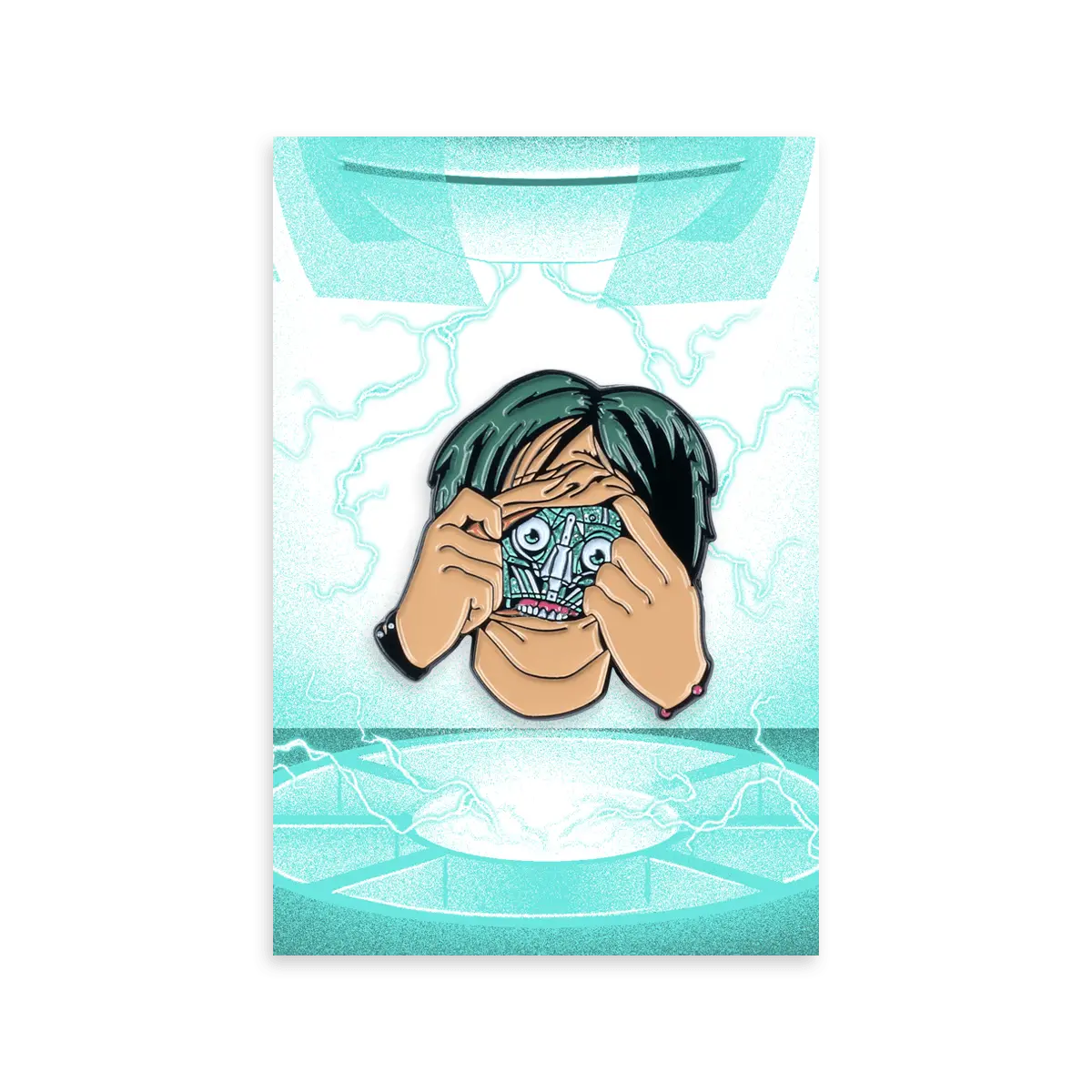 Robot Ted Enamel Pin 1
