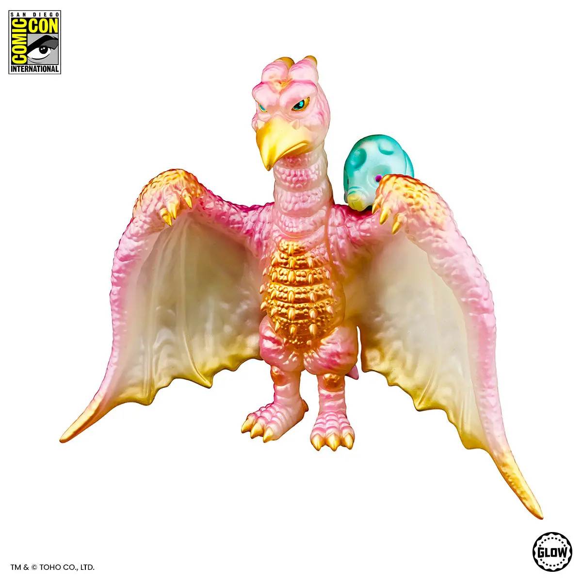 Rodan Soft Vinyl - Cherry Blossom Glow In The Dark Sdcc Exclusive Variant 1