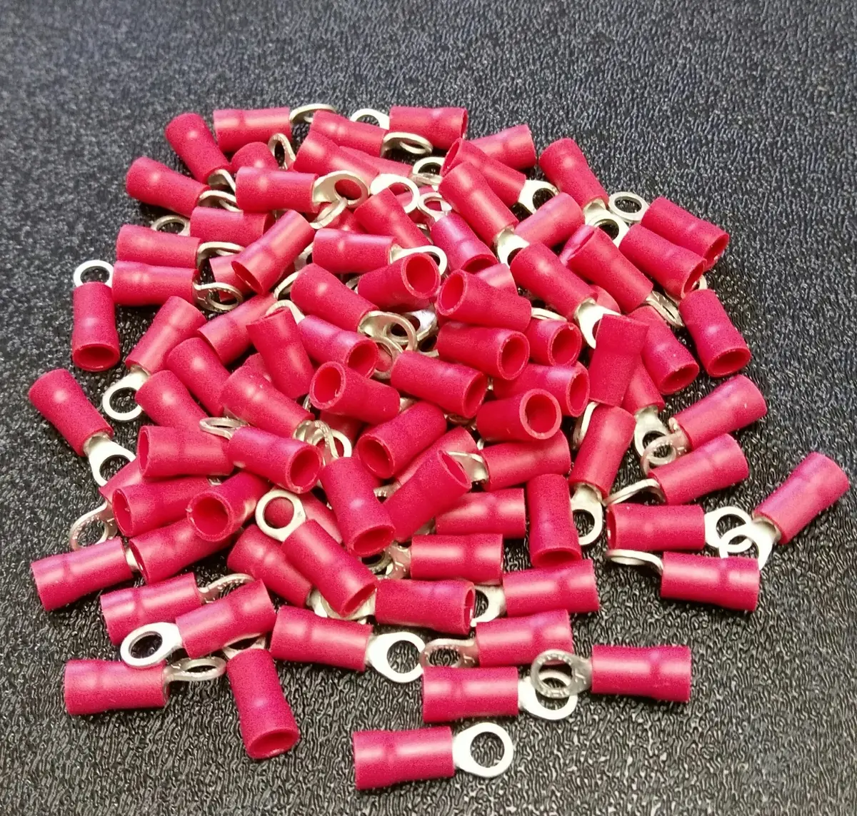 Xscorpion Rtt6r #6 22/18 Gauge Crimpable Ring Terminals 22/18 Red 1