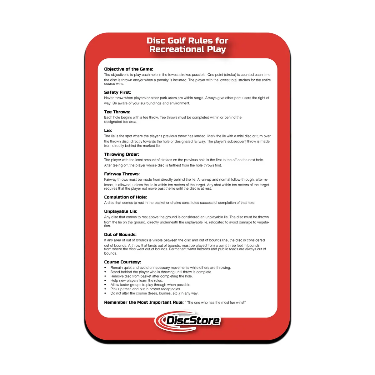 Rules & Regulations Signage 1