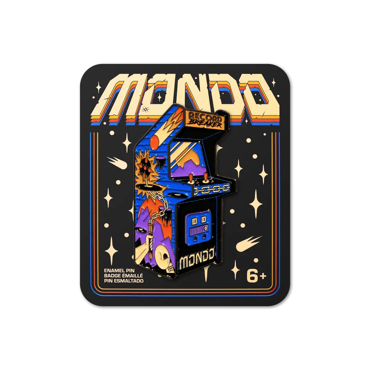Mondo Record Breaker Enamel Pin 1