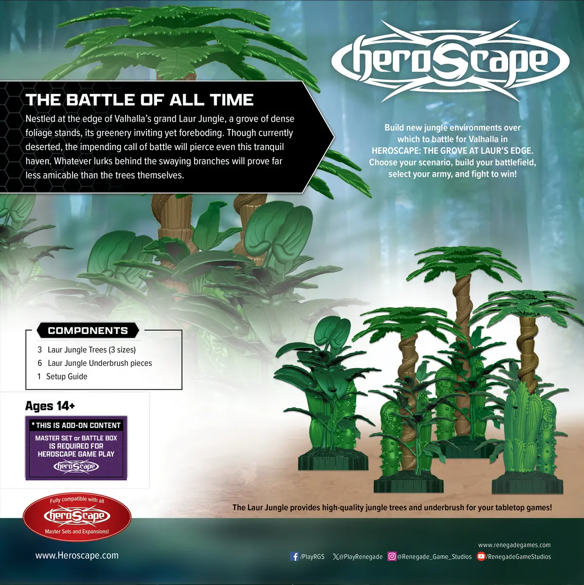 Heroscape: The Grove At Laur's Edge - Terrain Pack 2