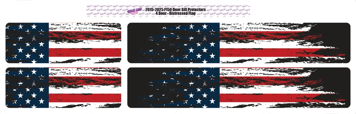 2015-2024 F-150 | Door Sill Protectors | 4 Piece (Multiple Designs) 2