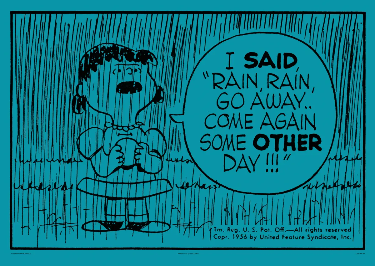 Peanuts Rain, Rain, Go Away Poster 1