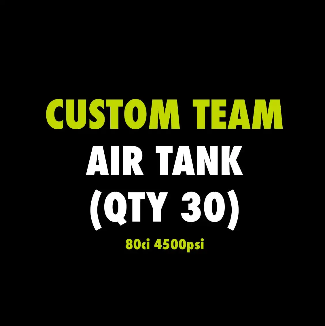 Custom Air Tank - 80Ci / 4500 Psi 1