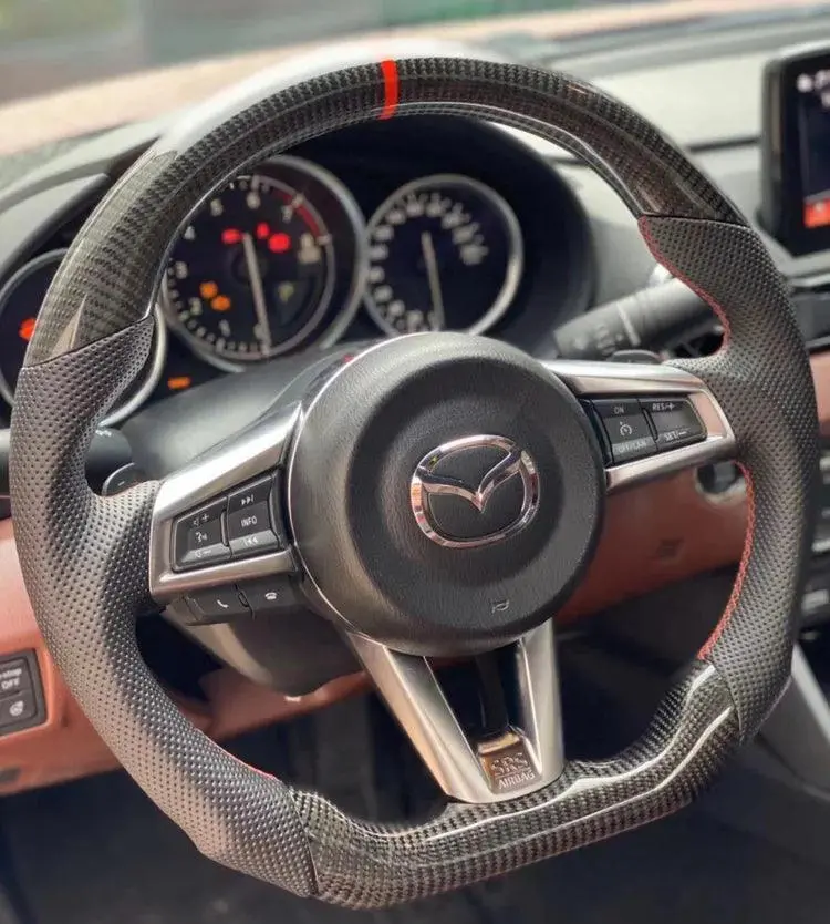 Ttd Craft Mazda 2016-2025 Mx-5  Miata Carbon Fiber Steering Wheel 1