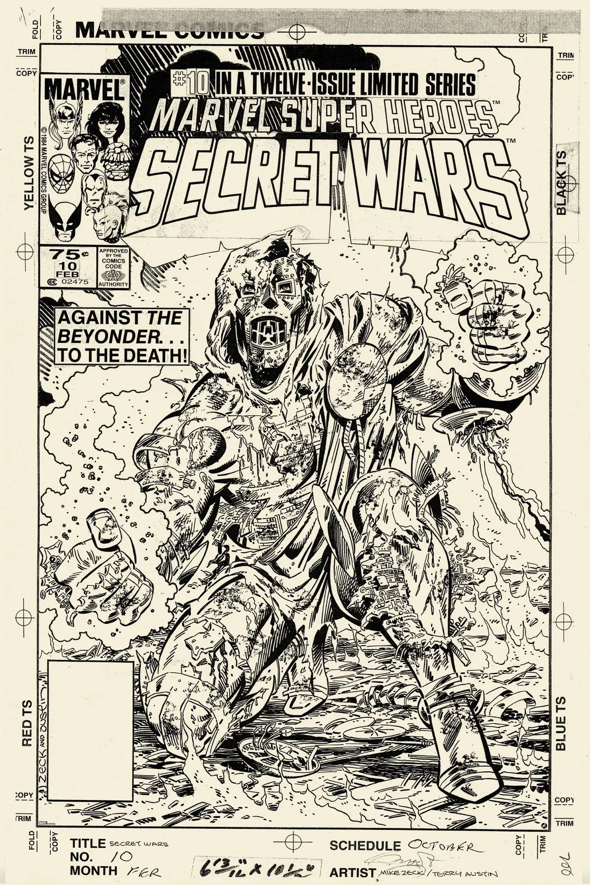 Secret Wars #10 Variant Poster 1