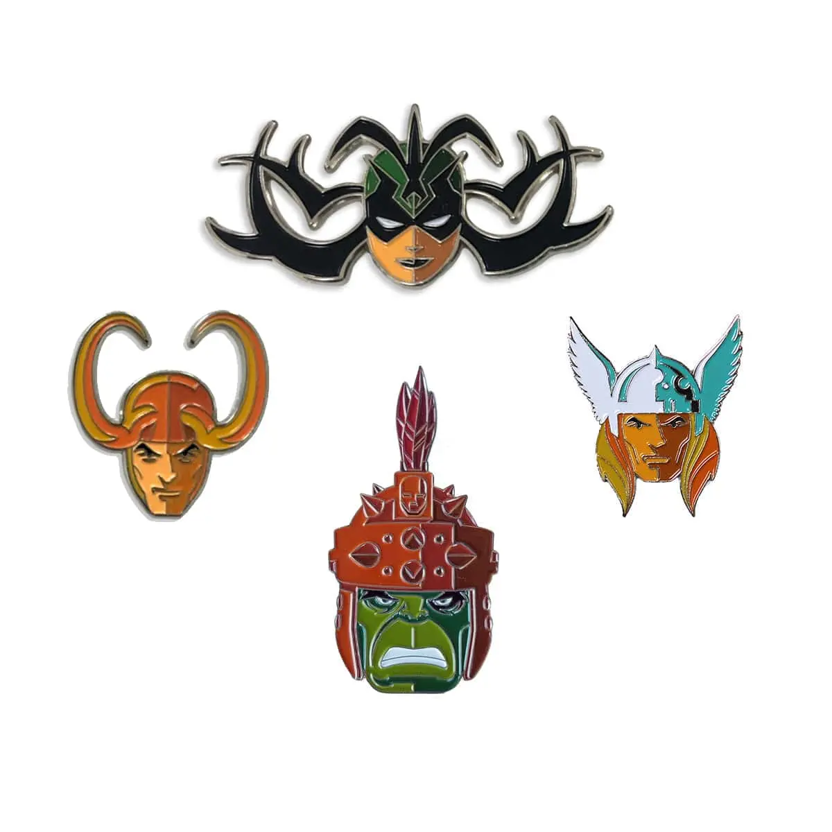 Thor Ragnarok Enamel Pin Set 1