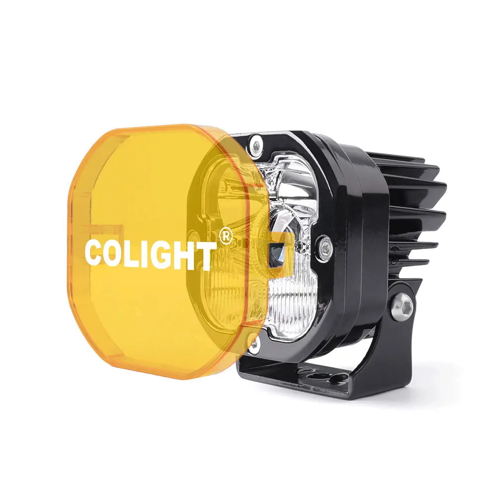 Protective Cover For 3Inch La5 Series Ditch Light-Yellow/Black(Set/2Pc) 1