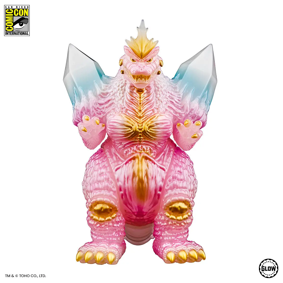 Spacegodzilla Soft Vinyl - Cherry Blossom Glow In The Dark Sdcc Exclusive Variant 1
