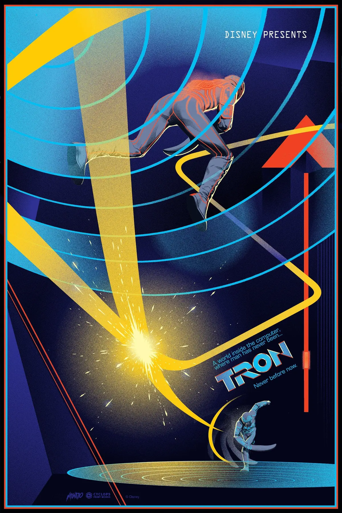Mondo X Cyclops Print Works Print #19: Tron 1