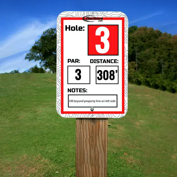 Disc Golf Standard Course Signage 1