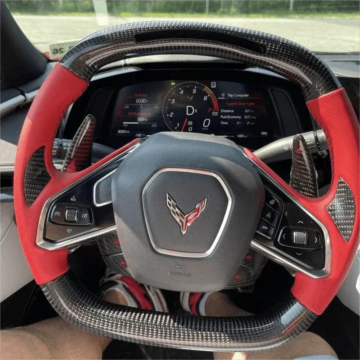 Corvette 2020-2026 Stingray Z06 C8 Carbon Fiber Steering Wheel |Ttd Craft 1
